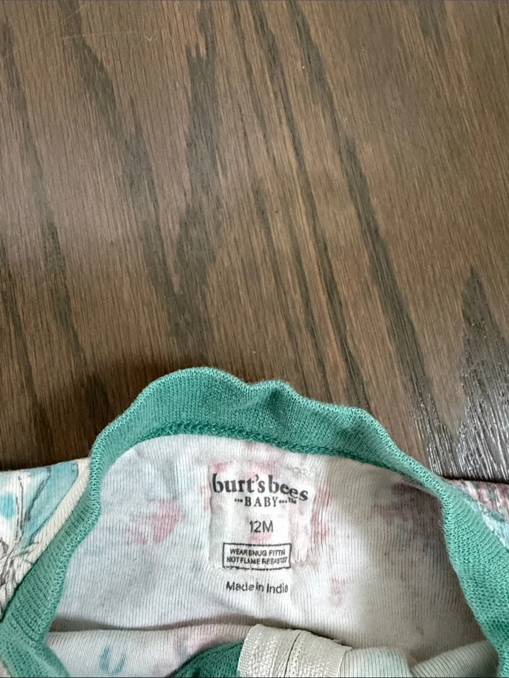 Burt’s Bees Baby 12M Succulent Floral Footed Sleeper